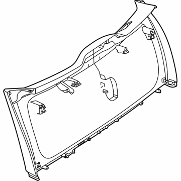 Mercedes-Benz 167-740-23-00-9051 Lift Gate Trim