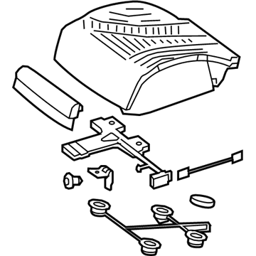 Mercedes-Benz 222-910-01-42-7P93 Cushion Assembly