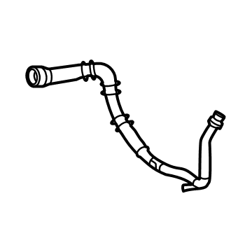 Mercedes-Benz AMG GT R Radiator Hose - 190-501-16-00