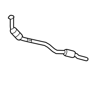 2011 Mercedes-Benz S550 Catalytic Converter - 221-490-36-20-80