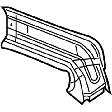 Mercedes-Benz 216-637-05-22 Upper Pillar Reinforcement