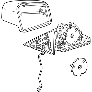 Mercedes-Benz 207-810-15-76 Mirror Assembly