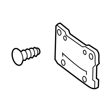 Mercedes-Benz 156-885-75-00 License Bracket