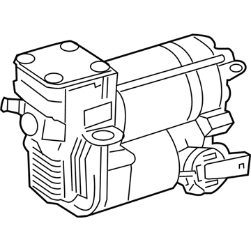 Mercedes-Benz GLE300d Air Suspension Compressor - 166-320-01-04-80