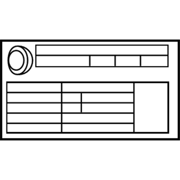 Mercedes-Benz 253-584-18-12 Tire Info Label