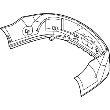 Mercedes-Benz 290-885-41-03-9999 Bumper Cover