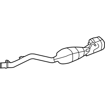 Mercedes-Benz 218-490-01-35-64 Muffler & Pipe