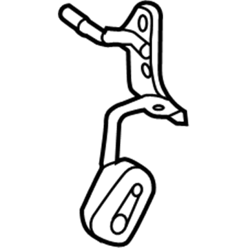 Mercedes-Benz 212-490-12-37 Muffler & Pipe Rear Bracket