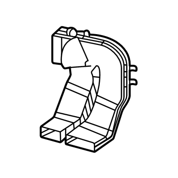 Mercedes-Benz 167-831-42-00 Rear Duct