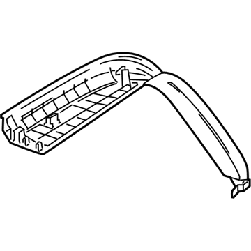 Mercedes-Benz 166-740-40-00-9051 Upper Trim