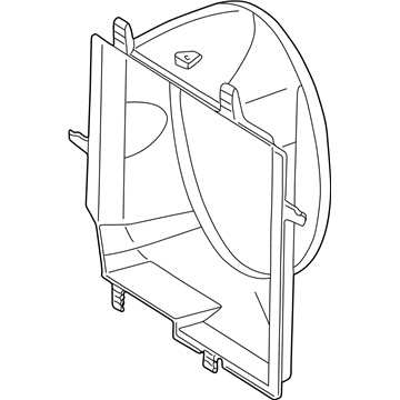 1996 Mercedes-Benz E300 Cooling Fan Shroud - 210-505-01-55