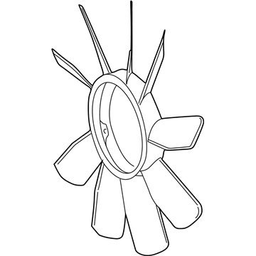 Mercedes-Benz 190E Cooling Fan Assembly - 103-200-03-23