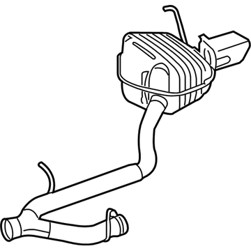 Mercedes-Benz 212-490-00-60 Rear Muffler