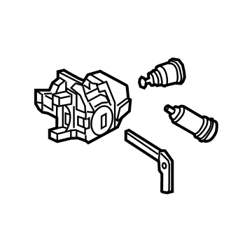 Mercedes-Benz 099-760-12-00 Lock Cylinder Assembly