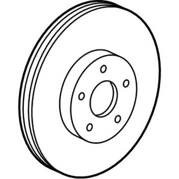 2010 Mercedes-Benz S550 Brake Disc - 221-423-11-12-07