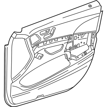 Mercedes-Benz 222-720-71-00-5E75 Door Trim Panel