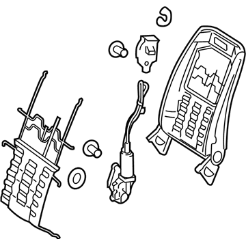 Mercedes-Benz 204-910-19-34 Seat Back Frame