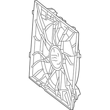 2013 Mercedes-Benz GL350 Cooling Fan Assembly - 099-906-24-00