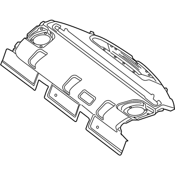 Mercedes-Benz 205-690-12-05-9F93 Package Tray