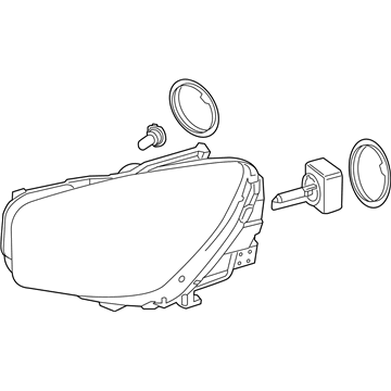 Mercedes-Benz 231-820-76-61 Composite Headlamp