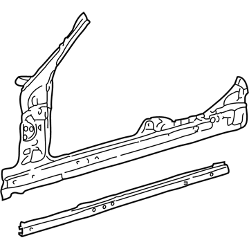 Mercedes-Benz 212-630-67-01 Inner Hinge Pillar