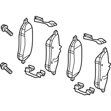 Mercedes-Benz E550 Brake Pad Set - 000-420-90-04-90