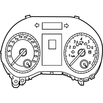 Mercedes-Benz 242-900-07-02 Instrument Cluster