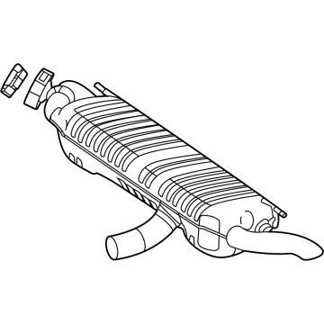 Mercedes-Benz 167-490-82-03 Rear Muffler