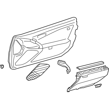 Mercedes-Benz 230-720-23-63-9C78 Door Trim Panel