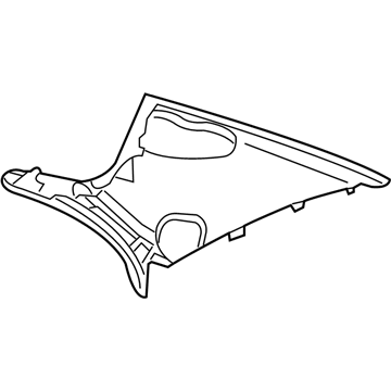 Mercedes-Benz 211-690-21-54-7F85 Upper Quarter Trim