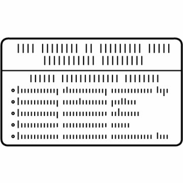 Mercedes-Benz 176-221-27-00 Emission Label