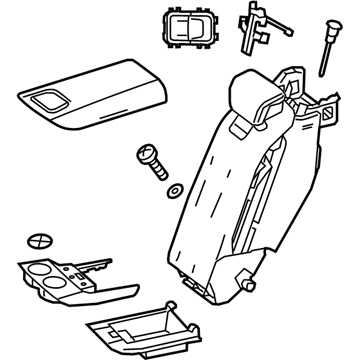 Mercedes-Benz 222-970-36-31-8Q58 Armrest