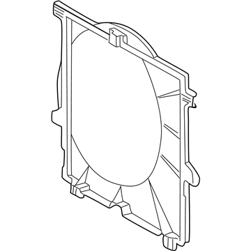 2003 Mercedes-Benz G55 AMG Cooling Fan Shroud - 463-505-15-55