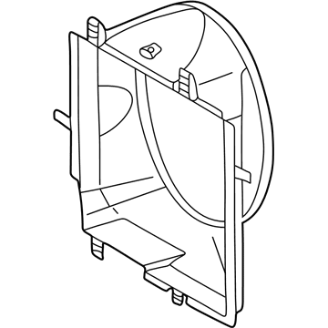 1997 Mercedes-Benz E320 Cooling Fan Shroud - 210-505-00-55