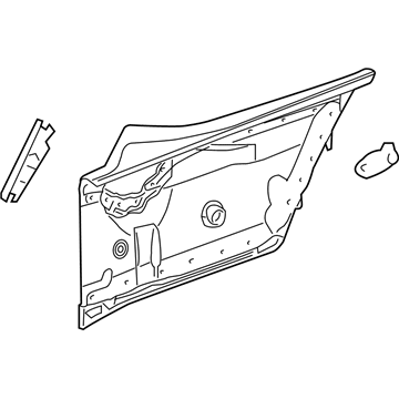 Mercedes-Benz 209-690-36-25-9D59 Lower Quarter Trim