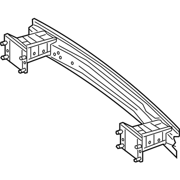 Mercedes-Benz 242-610-01-14 Impact Bar