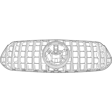 Mercedes-Benz 167-888-70-00 Grille Assembly