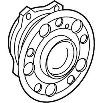 Mercedes-Benz 204-330-05-25 Front Hub & Bearing