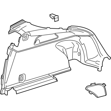 Mercedes-Benz 253-680-75-00-9J28 Lower Quarter Trim