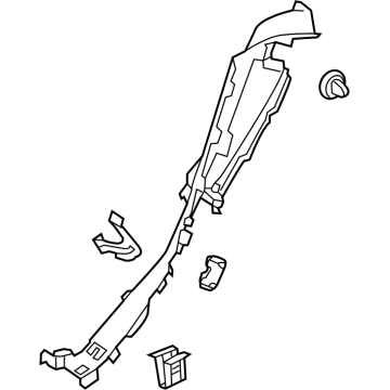 Mercedes-Benz 253-690-10-02-8R73 Lower Pillar Trim