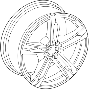 Mercedes-Benz 296-401-04-00-7X45 EXCHANGE DISK WHEEL