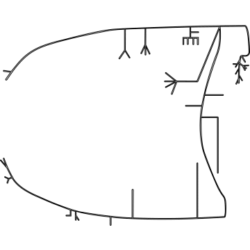 Mercedes-Benz 190-540-07-01 Engine Harness