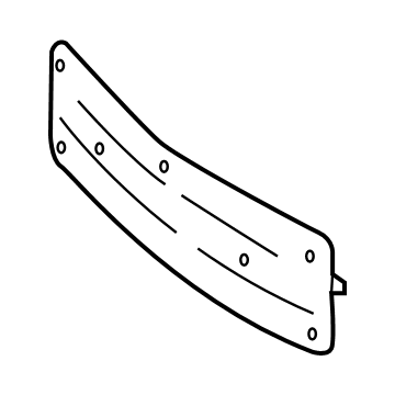 Mercedes-Benz 213-885-70-04 License Bracket