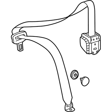 Mercedes-Benz 204-860-10-86-9C94 Lap & Shoulder Belt