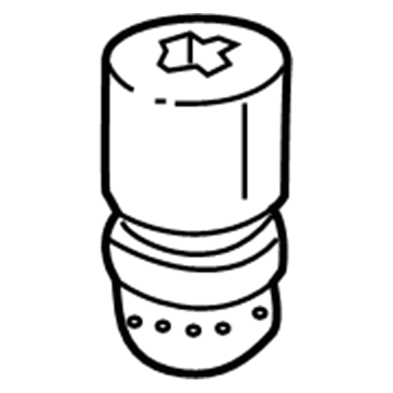 Mercedes-Benz 204-321-00-06 Strut Bumper