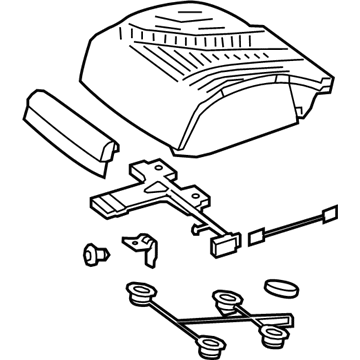 Mercedes-Benz 222-910-11-42-9E38 Cushion Assembly