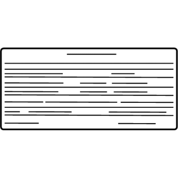 Mercedes-Benz 256-221-76-00 INFORMATION LABEL