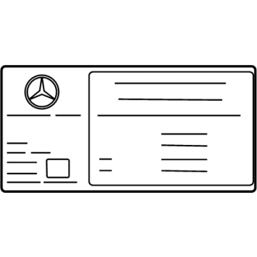 Mercedes-Benz 000-817-25-09 IDENTIFICATION PLATE