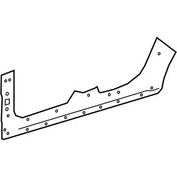 Mercedes-Benz 222-637-16-35 Outer Rocker Panel