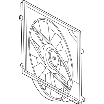 2000 Mercedes-Benz S500 Cooling Fan Assembly - 220-500-00-93